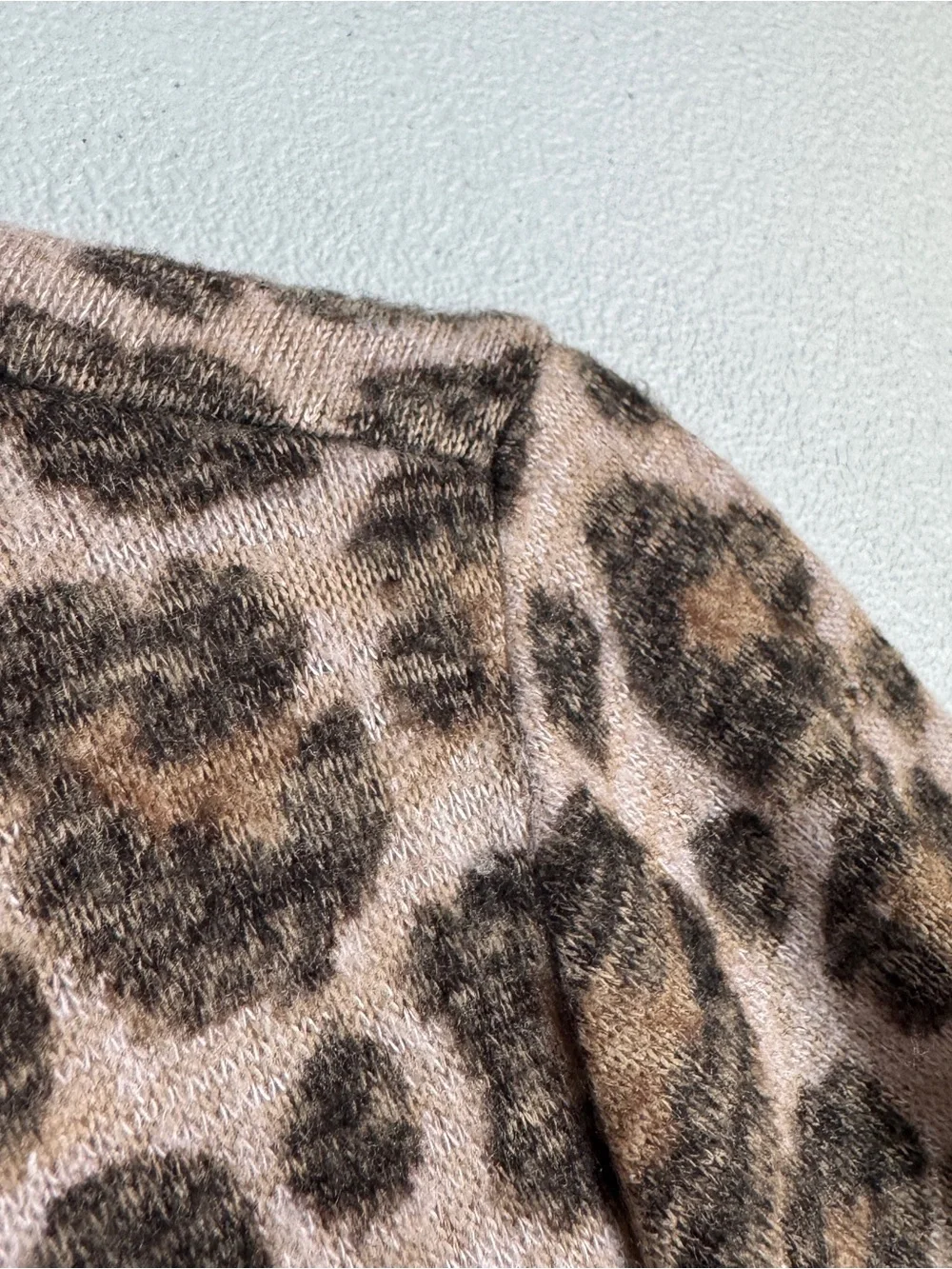 Isela‎ Long Sleeve Casual Dress with Pockets Womens L Large Brown Leopard NWT